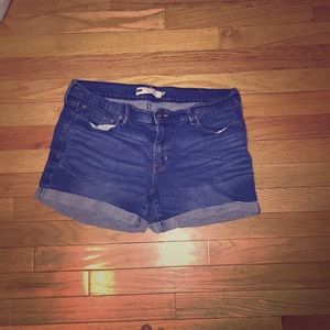 Blue jean shorts